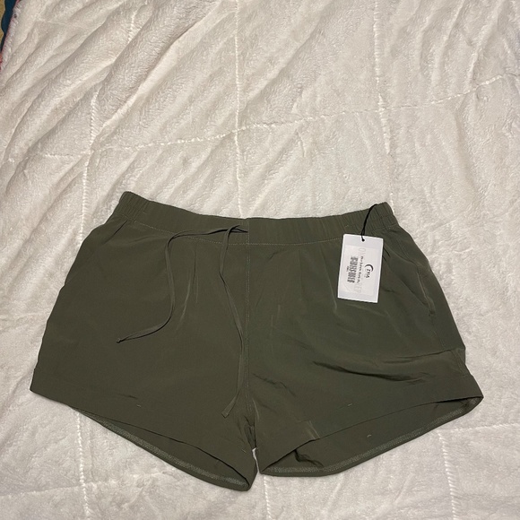 XL Zyia Olive Summer Shorts - Picture 3 of 7